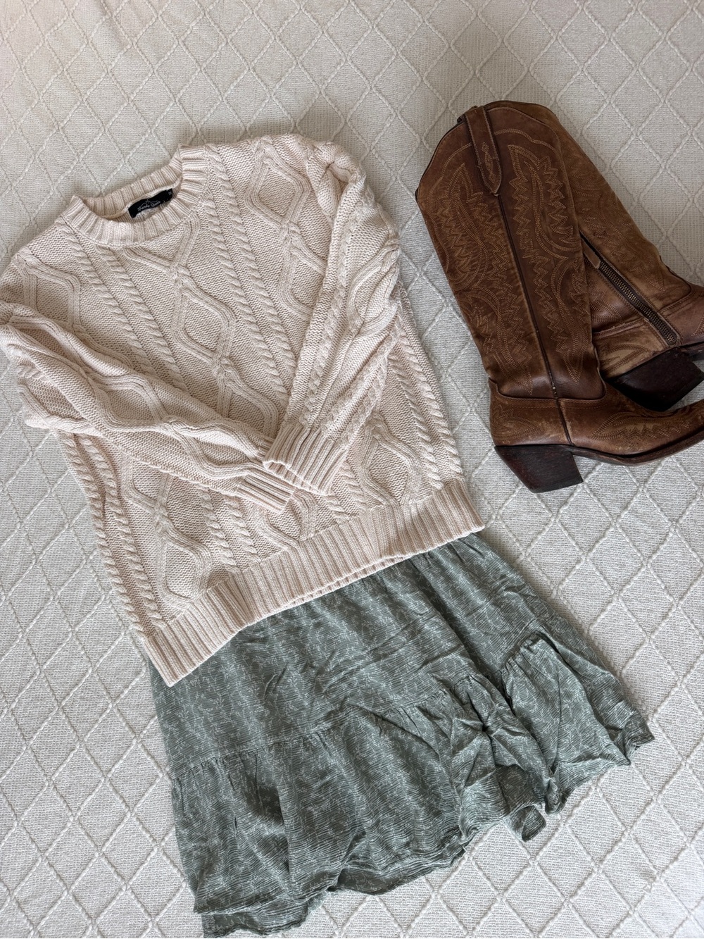Altar’d State Green Mini Dress Cottagecore Fall